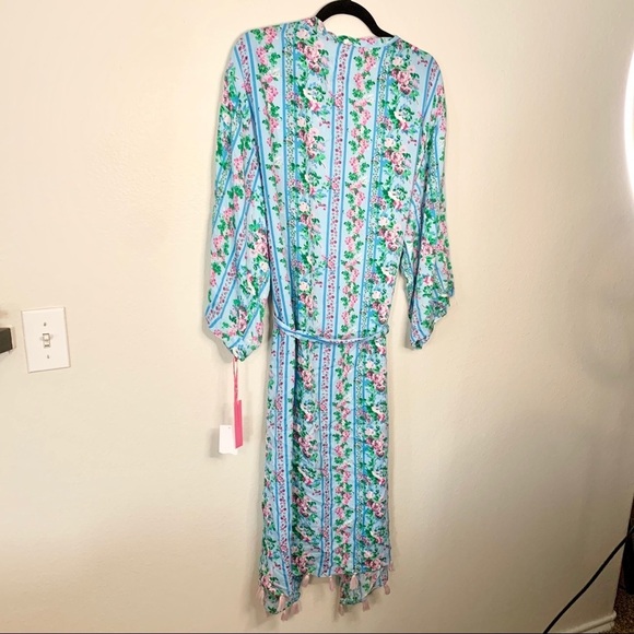 Macbeth collection allisandra floral tassel robe S - Picture 10 of 13